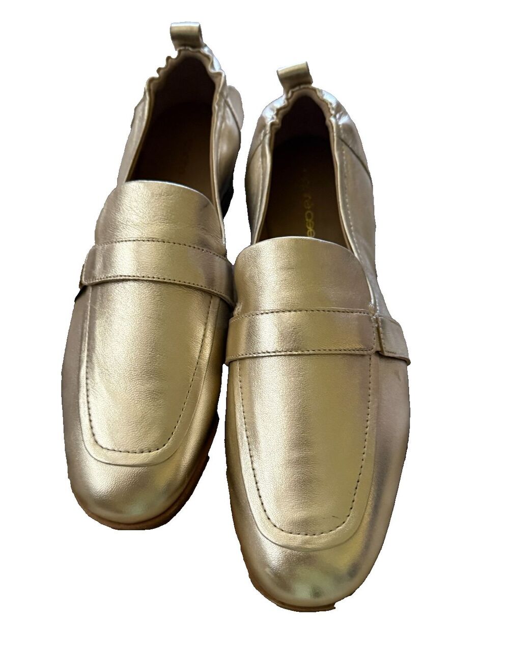 New ANDRE ASSOUS Gold Cedar Featherweights Loafers Size 9M
